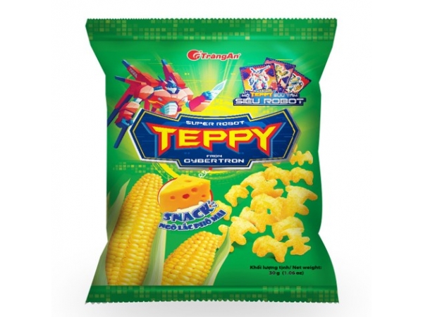 BÁNH SNACK TEPPY NGÔ LẮC PHÔ MAI 30g